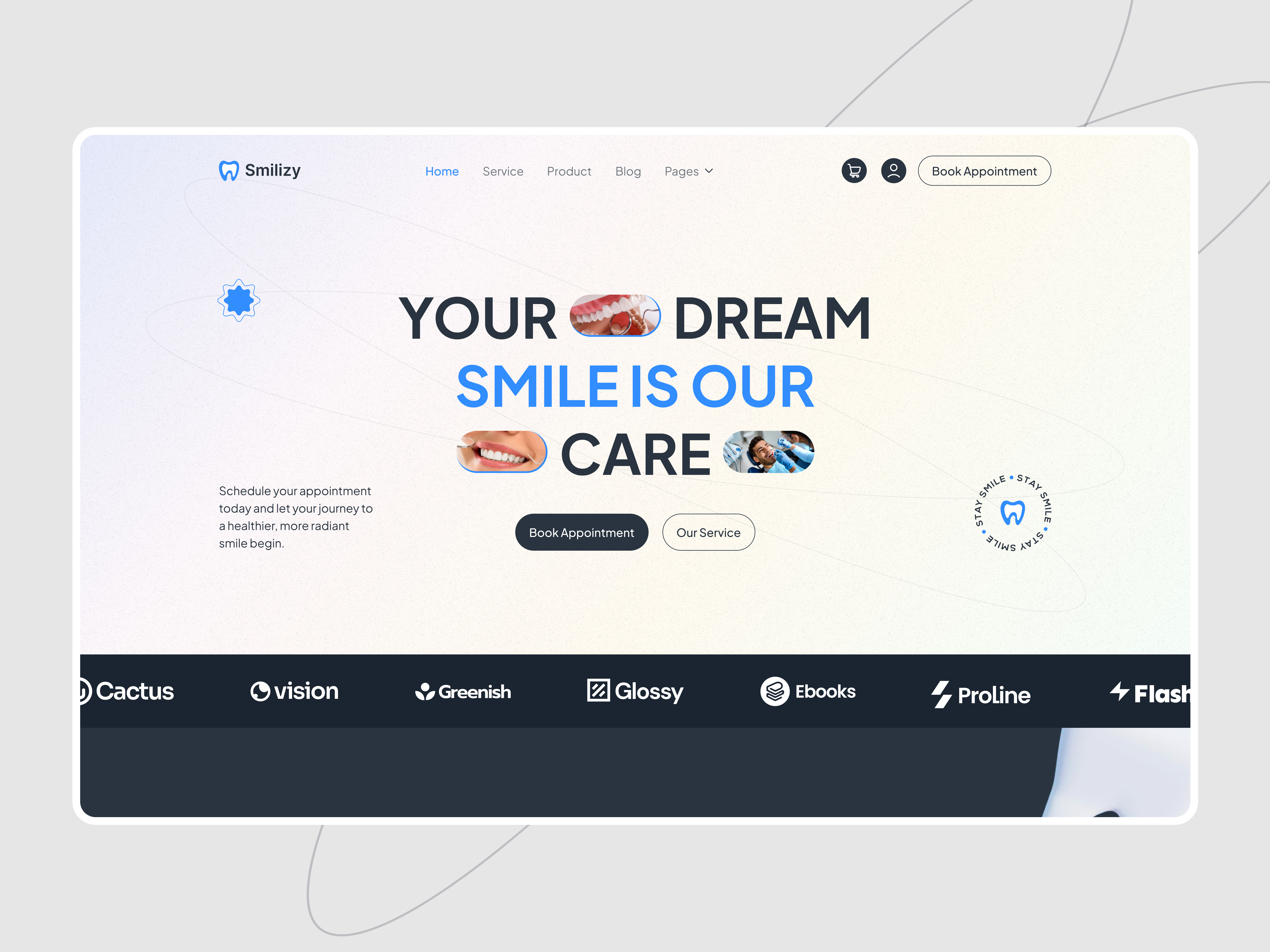 Example of Medical Health Care Website UX UI Design