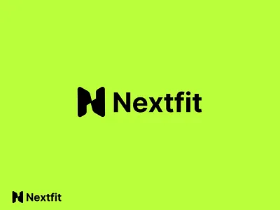 Nextfit fitness brand identity| gym logo brand identity branding creative fitness logo logo minimalist modern n letter logo unique visual identity