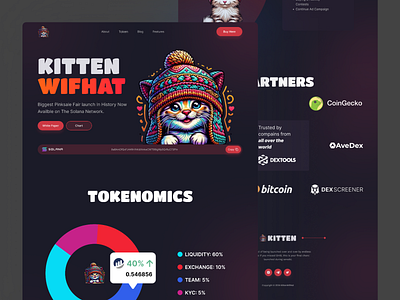 Meme Coin Website crypto funny website meme meme coin meme coin website meme landing page meme token web design wifhat meme