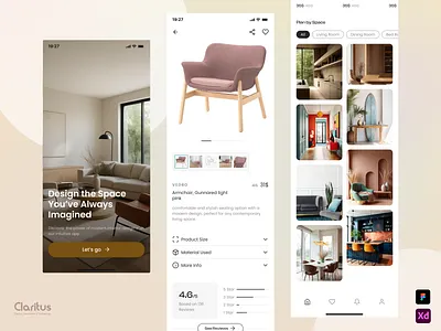 Furniture E-Commerce App UI – Bold & Clean Aesthetic modern e commerce interface