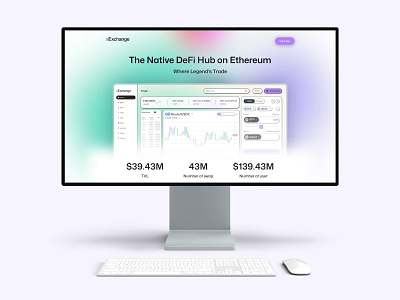 Crypto Website / Landing Page / DeFi blockchain crypto dapp dashboard defi design exchnage landing landing page page ui userinterface web