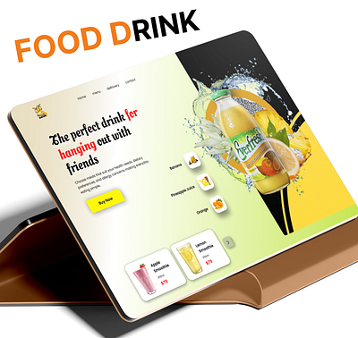 Food Website Design adobe illustrator branding design food food delivery food landing page food websit logo social media post website