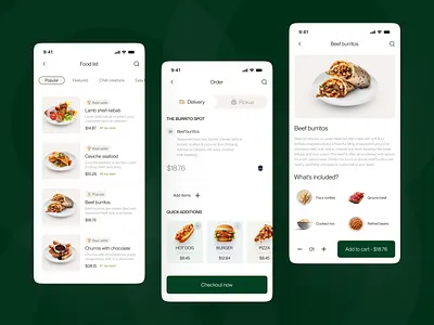 Food order app appconcept appdesign cleanui deliveryapp designinspiration foodapp fooddelivery interactiondesign interface minimaldesign mobileapp mobileui modernui productdesign ui design uidesign uiinspiration uiux userexperience uxdesign
