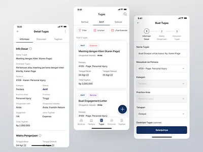 Lawfirm - Task Management Legal App Design app design designapp information law lawapp lawyers legal legal app legal service app mobile mobile design mobileapp task management ui uidesign uiux ux ux ui uxdesign