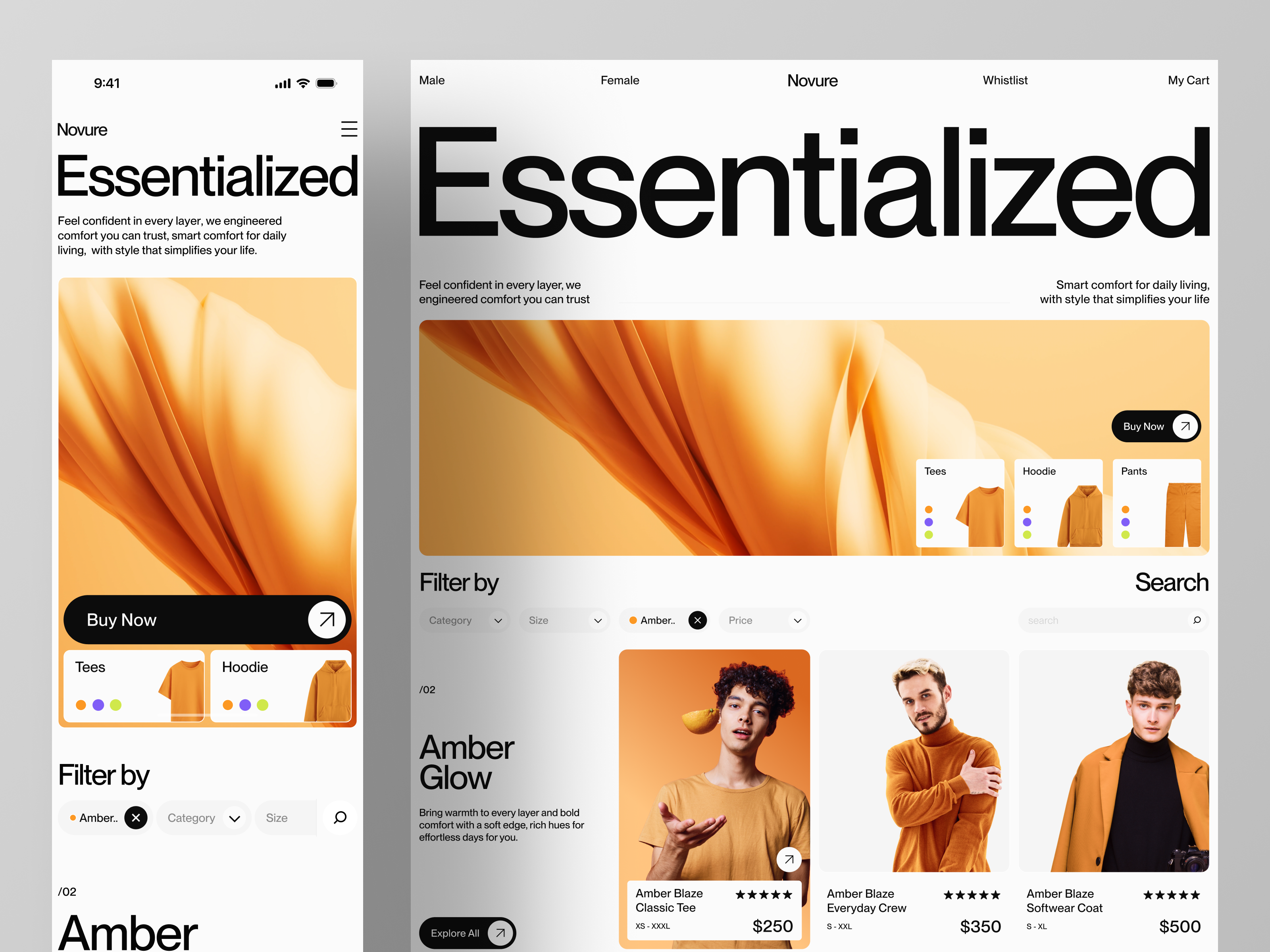 Example of Landing Page UI UX Design