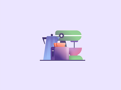 Category Icons: Appliances app appliances blender branding category design glass morphic gradients graphic design iconography icons illustration india kitchen machines tea kettle toaster ui vector web