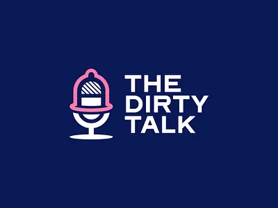 Logo Design | The Dirty Talk adult podcast logo combination logo creative logo graphic design graphic designer logo logo design logomark modern logo podcast logo