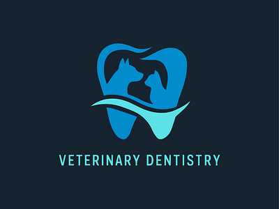 Veterinary Dentistry animal branding dental design graphic design icon identiy illustrator logo minimalist vector veterinary dentistry