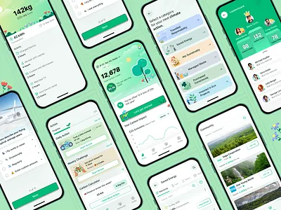 Carbon Credit Wallet – Track, Earn, and Sell Your Impact 🌍 appdesign carbon footprint carboncredit carbonmarket carbonoffset cleanui climatechange design graphic design greentech illustration mobileapp sustainability tecorb userinterface vector