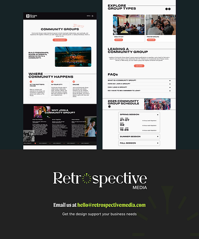 The Potter's House Website Design church graphic design church modern design church web design church website church website design inspo design figma figma design modern design ui ui design ui ux ux ux design web web design web inspo website website design website design inspo