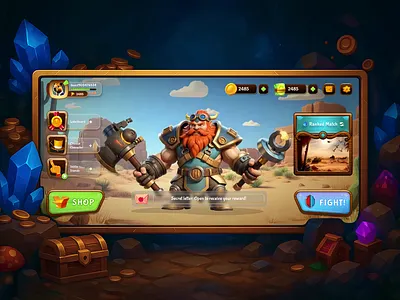 Game App Ui 3d characters animation app design app store clean game app game art game interface game ui graphic design homepage illustration menu mobile design motion profile store uiux