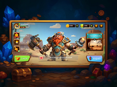 Game App Ui 3d characters animation app design app store clean game app game art game interface game ui graphic design homepage illustration menu mobile design motion profile store uiux