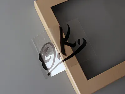 O.K. Die Cut Clear Vinyl Stickers branding clear stickers custom stickers design graphic design labels logo logo design sticker design sticker printing stickers transparent stickers typography