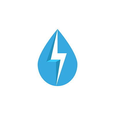 Energy water drop logo combining lightning bolt branding clean energy branding clean tech identity eco logo eco tech logo electric water drop emblem energy startup logo hydropower minimal symbol illustration lightning bolt lightning logo logo design power and water renewable energy sustainable power water drop logo