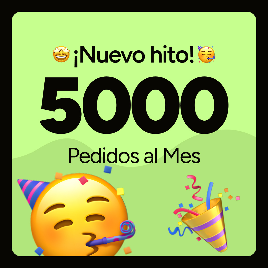 5000 Orders a Month Milestone Post - Social Media Design 5000 adobe art artwork design figma graphic design illustrator milestone post social media social media design social media post