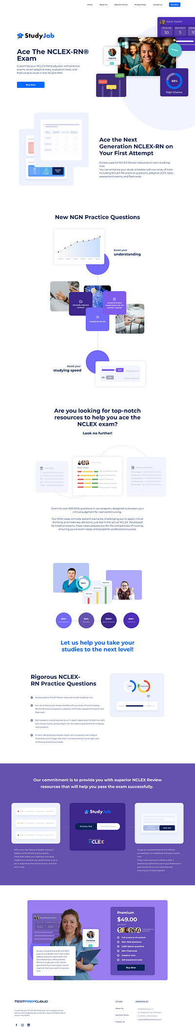 StudyJab Landing Page