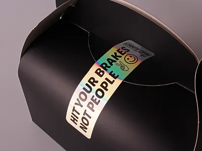 Reflective Funny Road Safety Hologram Stickers branding caution stickers custom stickers graphic design holographic stickers labels logo reflective stickers road reminders road safety safety reminders sticker design