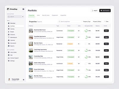 Property Management web app branding dashboard app design designinspiration productdesign property app property design property management property managment proprty realestateui rental rental management saas sass app sass design uxuidesign web app design