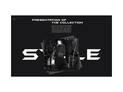 Yohji Yamamoto Shop | Main Page animation design ui ux web