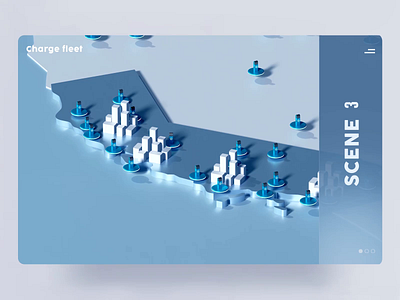 Charge fleet animation - Scene 3 3d branding city eco explainer game graphic design illustration isometric landing page marketing motion graphics product render ui ux video web3