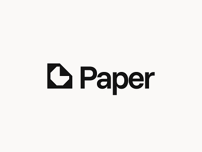 Paper – Logo Design branding design flat fold geometrical geometry graphic design logo minimal minimalism minimalist paper saas shape sheet tech