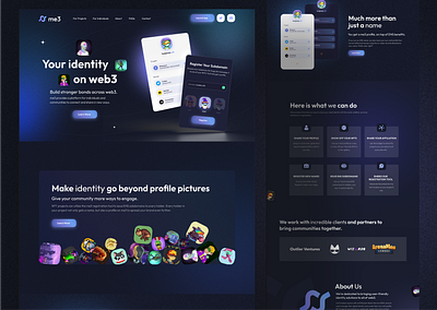 Landing Page for Community Platform community platform digital product landing page product design social networking social sharing ui uiux design web design