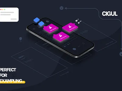 User Catching UI 3d animation branding design graphic design illustration logo motion graphics ui vector