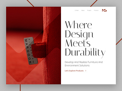 Margoon Design Studio branding figma furniture house interior design light minimal modern ui ux design web design