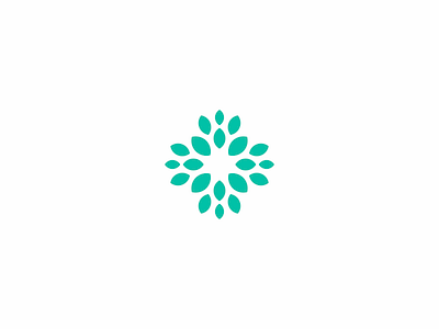 Medical cross + flower buds buds clinic cross design flower flowers graphic design health life live logo medical minimal minimalist nature simple symbol