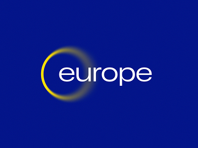 Europe Logo Concept ai blockchain blur branding gradient icon identity lepisov lettering logo progressive web3