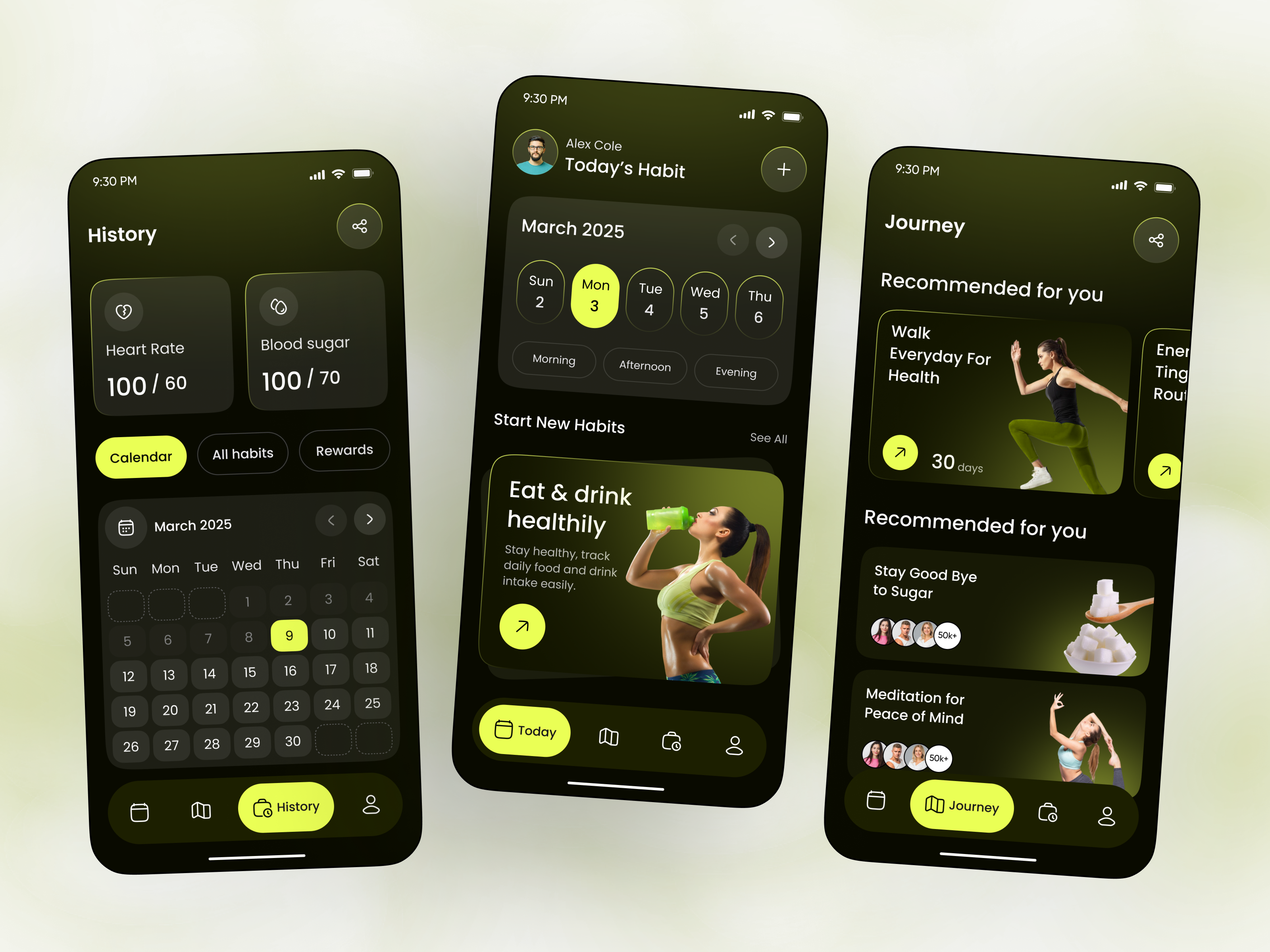 Example of Fitness Tracker App