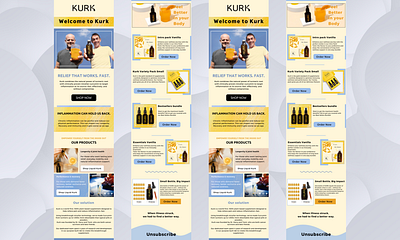 FORM & FUNCTION – A Custom Email System for KURK branding branding design canva design digital marketing email design email marketing template email template graphic design klaviyo email template landing page design mailchimp mailchimp email design mailchimp email template newsletter newsletter design newsletter template photoshop design popup form design signup form design template design