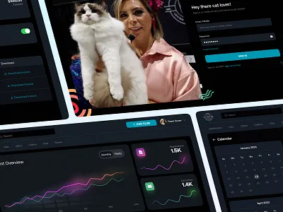 Petcare - Cat Events Management Dashboard UI Design for LCWW admin admin panel cat cat event app dashboard dashboard design dashboard ui dashboard ui design event web app event web app ui panel pet petcare seative digital ui design web app web app design web app ui