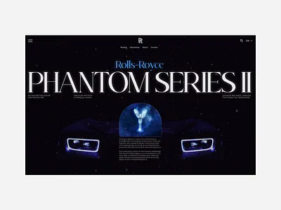 Rolls-Royce Website | Product Page ui ux web