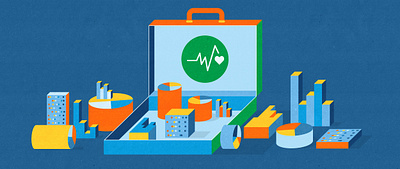 Kotryna Zukauskaite for PAHO business charts conceptual data analysis data analytics editorial editorial illustration health health data healthcare illustration illustrator infographics startup statistics textured vector