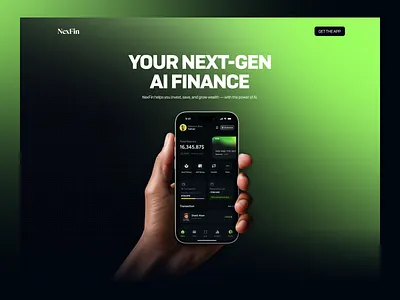 Fintech Landing Page UI/UX Design figma finance finance landing page fintech landing page landing page design saas saas design ui design user centric uxui