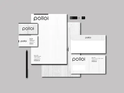Polloi Stationary Design businesscard cmpanyprofile envelope graphic design letterhead stationary