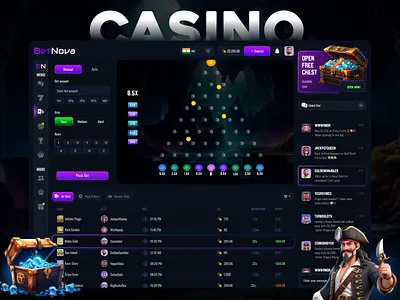 Dynamic Plinko Casino UI for High-Energy Betting & Big Rewards casino games casino ux exploration crypto gaming design dark mode ui design integration interactive betting interface live odds online casino ui plinko casino ui plinko game online casino reward driven ux ux for gaming platform