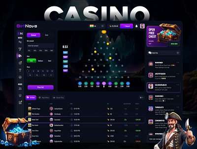 Dynamic Plinko Casino UI for High-Energy Betting & Big Rewards casino games casino ux exploration crypto gaming design dark mode ui design integration interactive betting interface live odds online casino ui plinko casino ui plinko game online casino reward driven ux ux for gaming platform