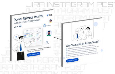 Jira IG Posts 3d graphic design