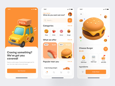 Food Delivery Mobile App 3d 3d food delivery mobile app delivery food food app food delivery app food service app mobile app mobile design mobile ui ui ui design ux