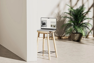 MacBook Mockup brand branding device macbook minimal minimal design minimalist mockup mockupline modern