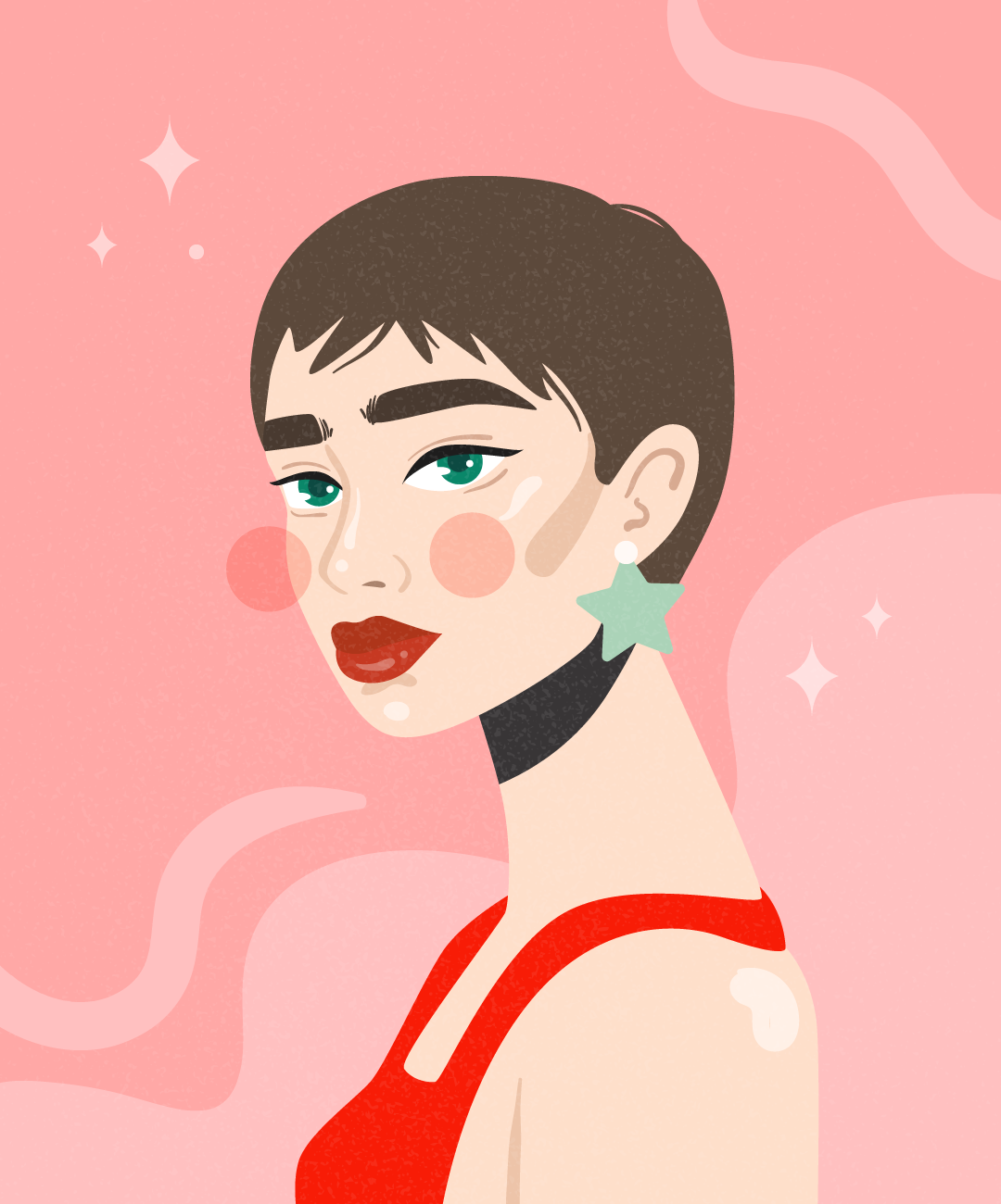 Portrait character design design graphic design illustration portrait vector