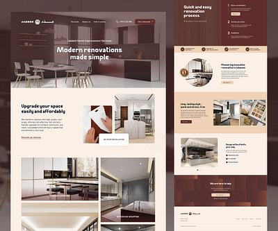 Website design for an interior design business furniture gallery graphic design hero home improvement interior design landing page local minimal service slider template ui ux web website website design wix