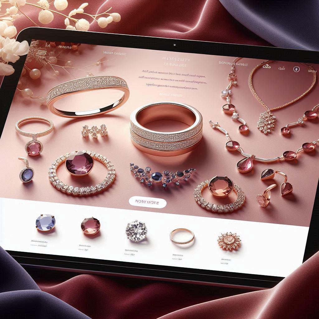 Unique Jewelry Store Landing Page Designs 3d branding design graphic design illustration logo typography ui ux vector