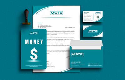 Stationery Design brand design brand identity brand item branding business card envelop flyer folder invoice letterhead logo notpade stationery design stationery item