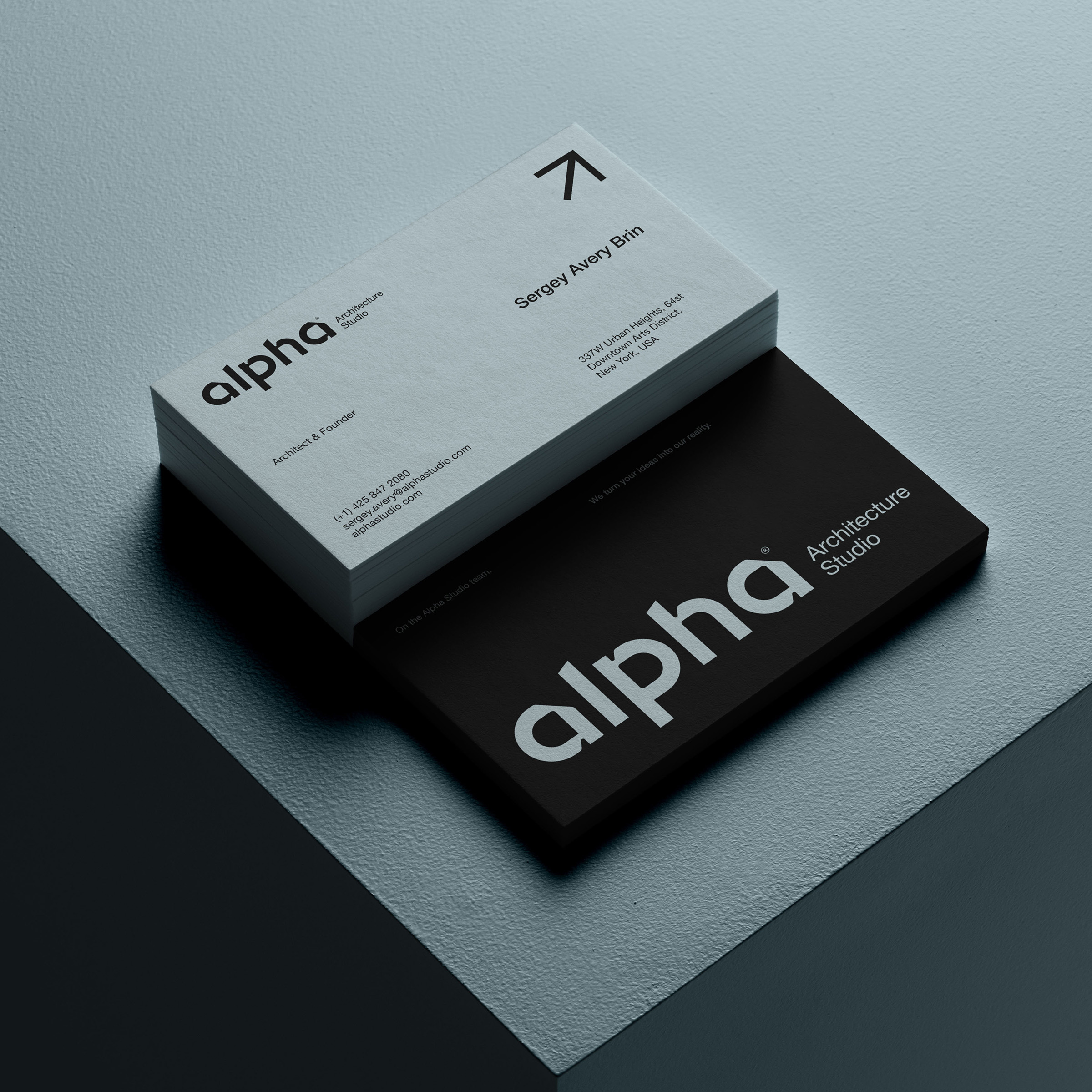 Modern Business Card Design for Alpha architecturestudio branding brandingdesign businesscard designinspiration graphic design logotype minimaldesign mostvaluableplayer mvp printdesign visualidentity