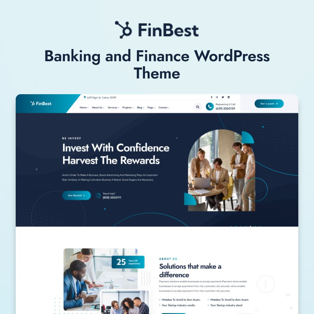 Finbest – Banking and Finance WordPress Theme agency app landing business corporate creative digital marketing marketing saas theme seo software theme startup theme