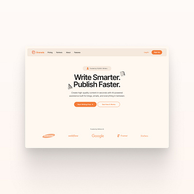 Ai Blog website Hero section ai website centered layout clean website creative design design digital design figma hero section layout design minimal website saas website simple website typography ui user experience user interface ux web design webflow website design