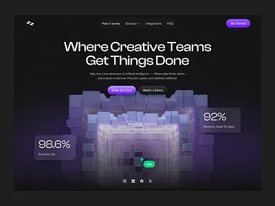 AI Saas - Website Design best web design best web design agency creative website graphic design landing page saas saas landing page saas web deisgn saas website tech website technology website ui ux web design